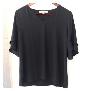 Loft flutter sleeve top